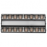 Трековый светодиодный светильник JazzWay PTR 2260R 1F2S 60W 4000K 60°,120°,60° BL черный 280mm IP40