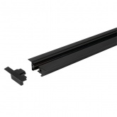 Шинопровод однофазный JazzWay PTR/R 2M-BL черный 2м (встраиваемый)