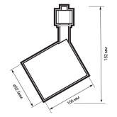 Трековый светодиодный светильник JazzWay PTR 0525 25w 4000K 24° BL (черный) IP40