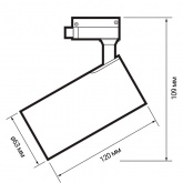 Трековый светодиодный светильник JazzWay PTR 0715 15w 4000K 24° BL (черный) IP40