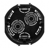 Коробка установочная DKC d 65 глубина 45 мм подрозетник для сплошных стен круглая черная