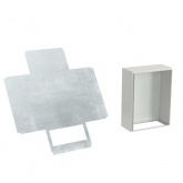 Шкаф навесной металлический влагозащищенный DKC STE 400x400x200мм с монтажной платой IP66