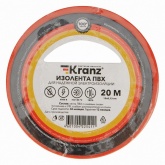 Изолента ПВХ Kranz 15мм х 20м толщина 0,13 красная [уп.10шт]