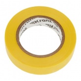 Изолента ПВХ Kranz 15мм х 20м толщина 0,13 желтая [уп.10шт]