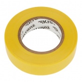 Изолента ПВХ Kranz 19мм х 25м толщина 0,13 желтая [уп.5шт]
