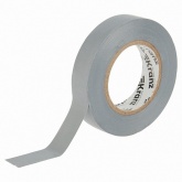 Изолента ПВХ Kranz 15мм х 25м толщина 0,13 серая [уп.5шт]