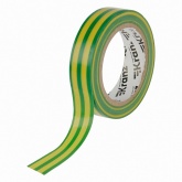 Изолента ПВХ Kranz 15мм х 10м толщина 0,13 желто-зеленая [уп.10шт]