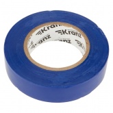 Изолента ПВХ Kranz 15мм х 10м толщина 0,13 синяя [уп.10шт]