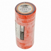 Изолента ПВХ Kranz 15мм х 10м толщина 0,13 красная [уп.10шт]