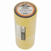 Изолента ПВХ Kranz 15мм х 10м толщина 0,13 желтая [уп.10шт]