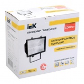 Прожектор ИЭК ИО1000 галогенный черный IP54