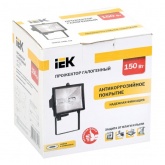 Прожектор ИЭК ИО150 галогенный черный IP54