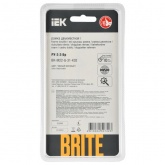 Рамка на 2 поста ИЭК BRITE стекло черный матовый (РУ-2-2-Бр)