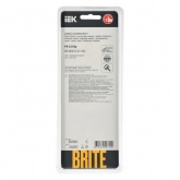 Рамка на 3 поста ИЭК BRITE стекло черный матовый (РУ-3-2-Бр)