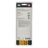 Рамка на 3 поста ИЭК BRITE стекло розовый матовый (РУ-3-2-Бр)