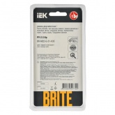 Рамка на 2 поста ИЭК BRITE стекло маренго матовый (РУ-2-2-Бр)