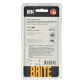 Рамка на 2 поста ИЭК BRITE стекло персиковый матовый (РУ-2-2-БрП)