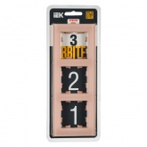 Рамка на 3 поста ИЭК BRITE стекло персиковый матовый (РУ-3-2-БрП)