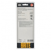 Рамка на 3 поста ИЭК BRITE стекло белый (РУ-3-2-Бр)