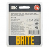 Рамка на 1 пост ИЭК BRITE стекло черный (РУ-1-2-Бр)