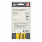 Рамка на 2 поста ИЭК BRITE стекло черный (РУ-2-2-Бр)