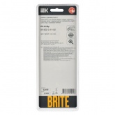 Рамка на 3 поста ИЭК BRITE стекло черный (РУ-3-2-Бр)