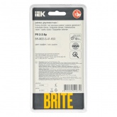 Рамка на 2 поста ИЭК BRITE стекло графит RE (РУ-2-2-Бр)