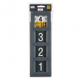 Рамка на 4 поста ИЭК BRITE стекло графит RE (РУ-4-2-Бр)