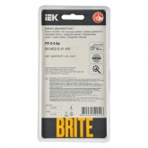 Рамка на 2 поста ИЭК BRITE стекло дымчатый RE (РУ-2-2-Бр)