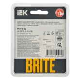 Рамка на 1 пост ИЭК BRITE стекло песчаный RE (РУ-1-2-Бр)