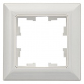 Рамка на 1 пост ИЭК BRITE пластик белый/белый (РУ-1-Бр)