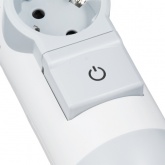 Колодка электрическая на 6 розеток 16А с заземлением и шторками белая Комфорт, Legrand