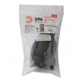 Розетка кабельная с заземлением ЭРА R4(W) 2P+E 16А прямая черная