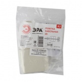 Розетка кабельная без заземления ЭРА R2 2P 6А прямая белая