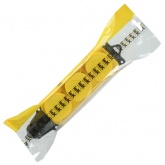 Розетка каучуковая тройная с крышками ИЭК Омега РБ33-1-0м 3х2P+E 16А каучук IP44 желтая