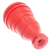 Розетка кабельная прямая ЭРА R8(R) 2П+Е 16A каучуковая IP44 красная