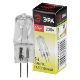 Лампа галогенная капсульная ЭРА JCD 40W 230V G4 CL (5055398609224)