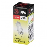Лампа галогенная капсульная ЭРА JCD 40W 230V G4 CL (5055398609224)