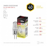 Лампа галогенная капсульная ЭРА JCD 40W 230V G4 CL (5055398609224)
