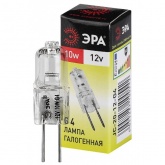 Лампа галогенная капсульная ЭРА JC 10W 12V G4 (5055287100481)