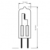 Лампа галогенная капсульная Osram 64410 S AX HALOSTAR STARLITE 10W 6V G4 130lm 4000h