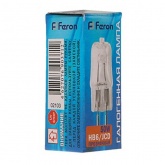 Лампа галогенная (КГЛ) капсульная Feron HB6 JCD 50W 230V G5.3 белый теплый 45х13мм