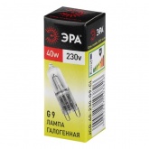 Лампа галогенная капсульная ЭРА JCD 40W 230V G9 CL (5055287103826)