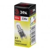 Лампа галогенная капсульная ЭРА JCD 60W 230V G9 CL (5055287103840)