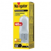 Лампа галогенная капсульная Navigator 94 232 JCD9 40W 230V G9 матовая