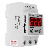 Реле контроля тока Ap-50A 1-50А, ток коммутации 6А, задержка на вкл. 1-20мин