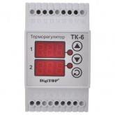 Терморегулятор ТК-6 6A - 55C..+125C два канала управления и измерения