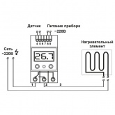 Терморегулятор ТК-4т 16A +5C..+125C один канал измерения