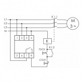 Реле контроля наличия/асимметрии/чередования фаз CKF-B асимметрия 55В, задержка отключения 3-5с, 1NO