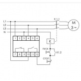 Реле контроля наличия, асимметрии фаз CZF-312 асимметрия 40-80В, задержка откл. 0,3 с, 1NO, 1NC